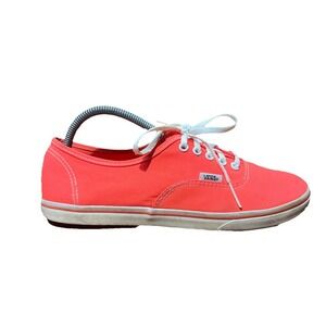 Sneakers Vans Off The Wall Neon Orange Shoes Low Top Women's 10 Men's 8.5 Canvas